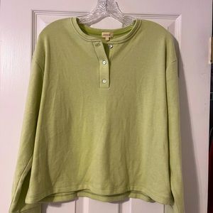 DONNI. Henley Sweater